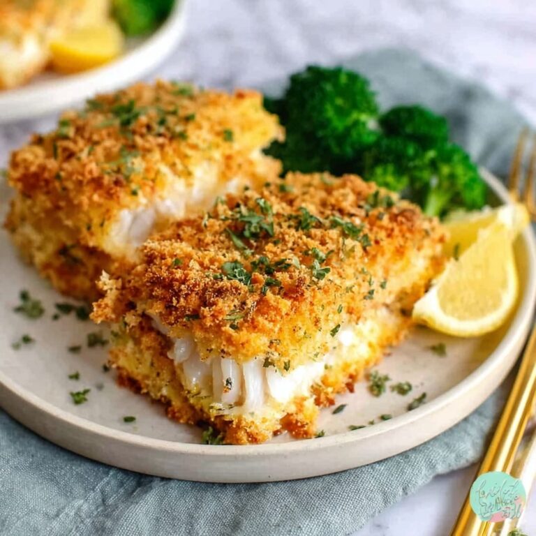 Panko Parmesan Baked Cod Recipe