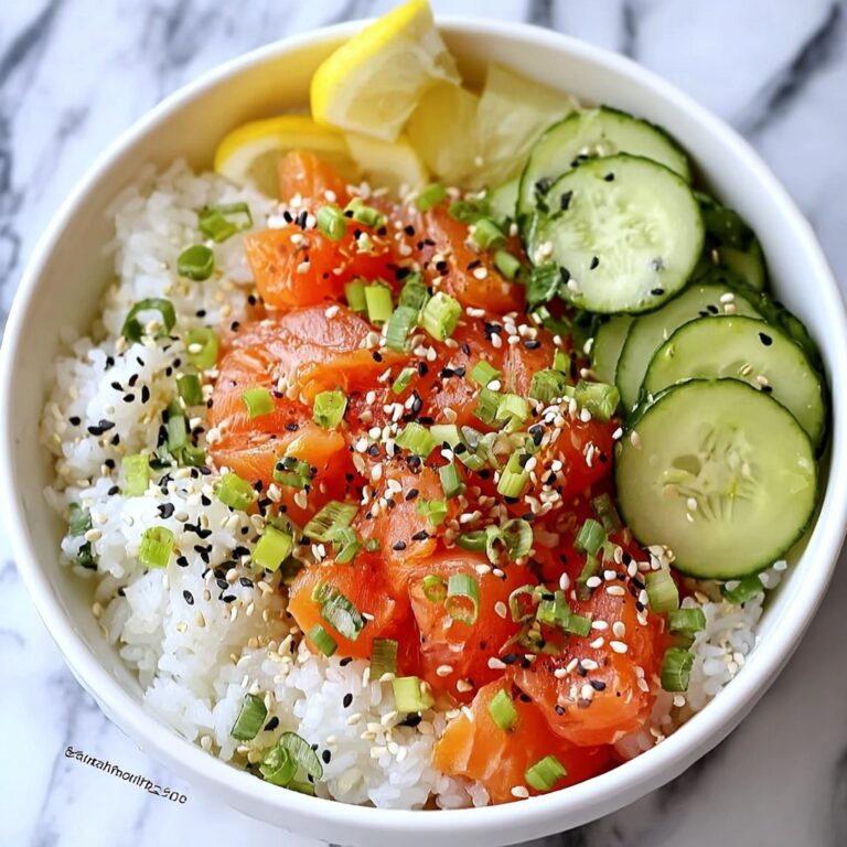 Quick Miso Soy Salmon Sashimi Bowl Recipe