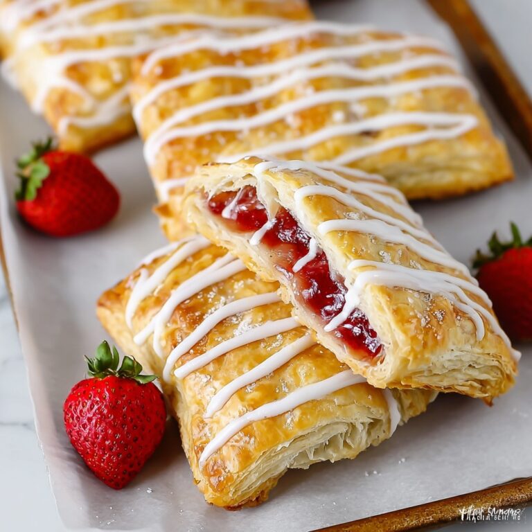 Easy Strawberry Toaster Strudels with Icing Recipe
