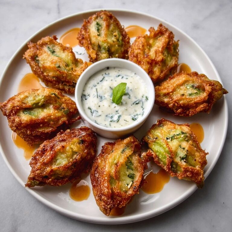 Ricotta & Herb Stuffed Zucchini Blossoms Recipe