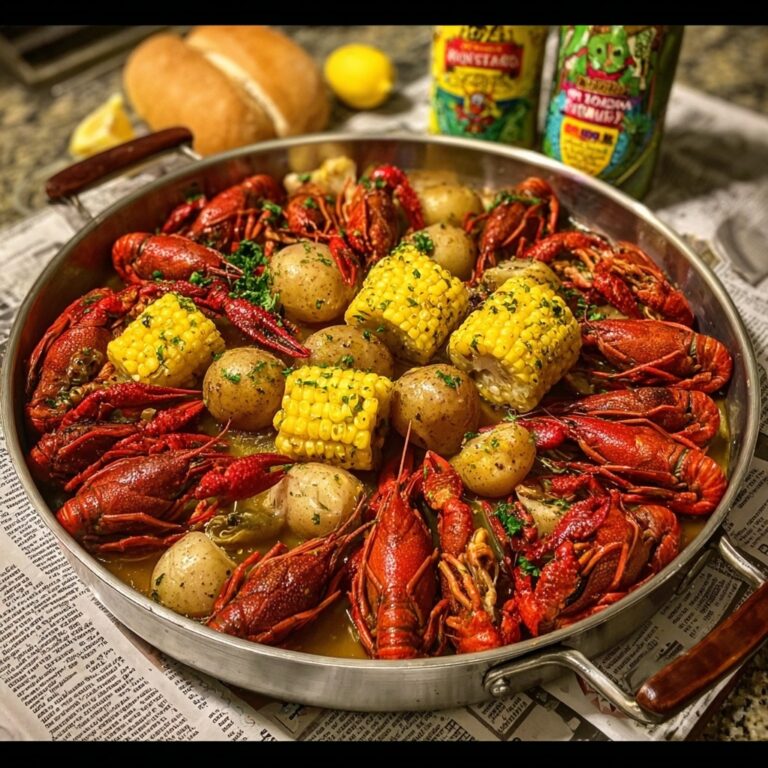 Stovetop Crawfish Boil with Garlic Butter Sauce Recipe