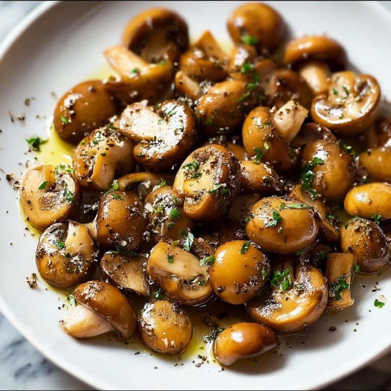 Honey and Garlic Roasted Mushrooms Recipe