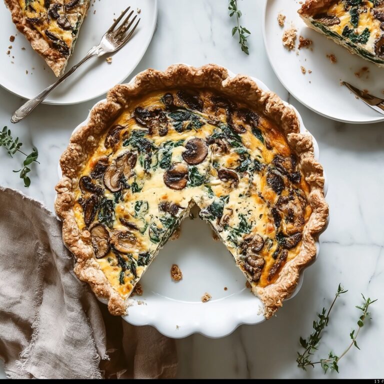 Gluten-Free Leek and Mushroom Quiche Recipe