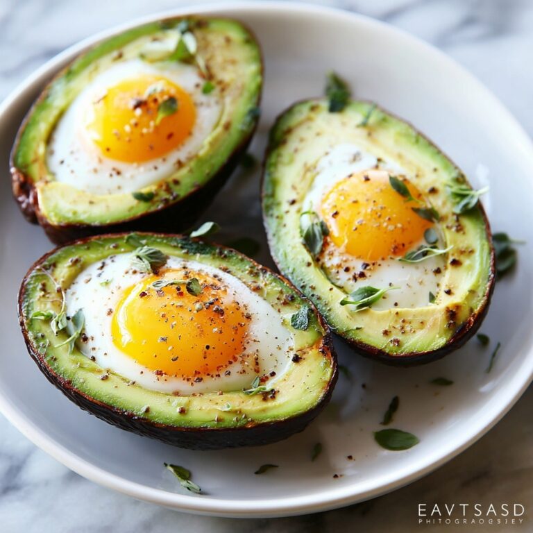 Keto Baked Egg Boats with Avocado and Cheese Recipe