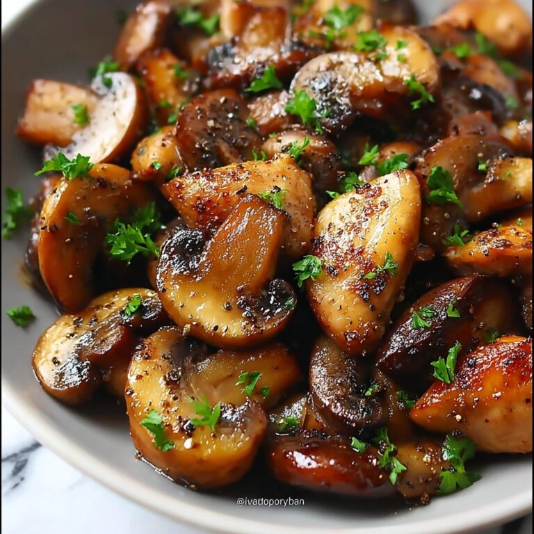 Pepper Chicken with Mushrooms Recipe